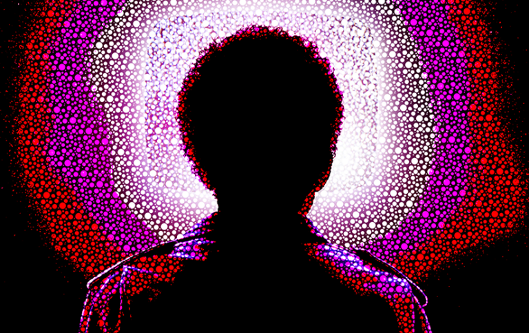 I Saw The TV Glow poster highlight, showing a silhouette of a head in front of a television.