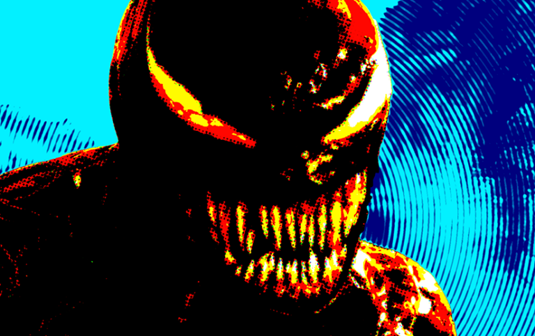 Stylized image of Venom's head from Venom: The Last Dance