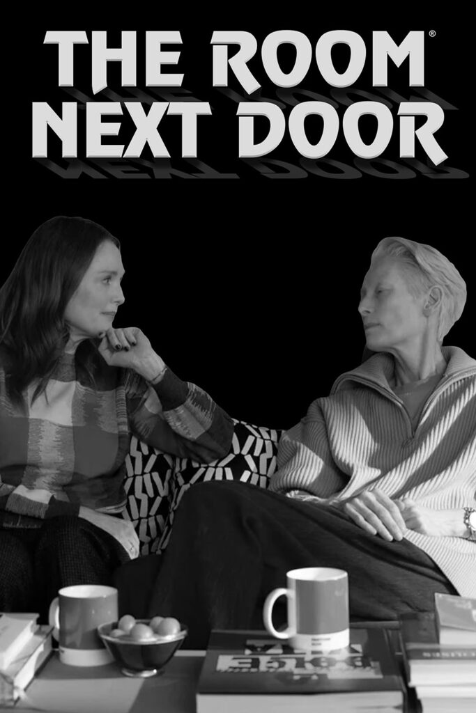 Fake movie for "The Room Next Door" in the style of the poster for "The Room."