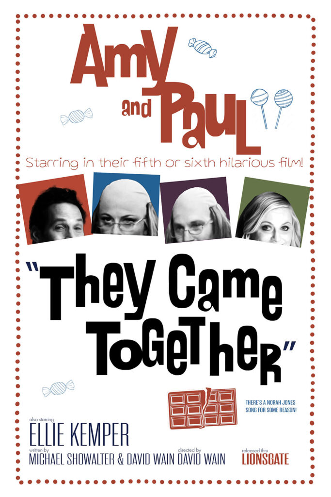 A fake poster for They Came Together based on the poster for A Hard Day's Night.