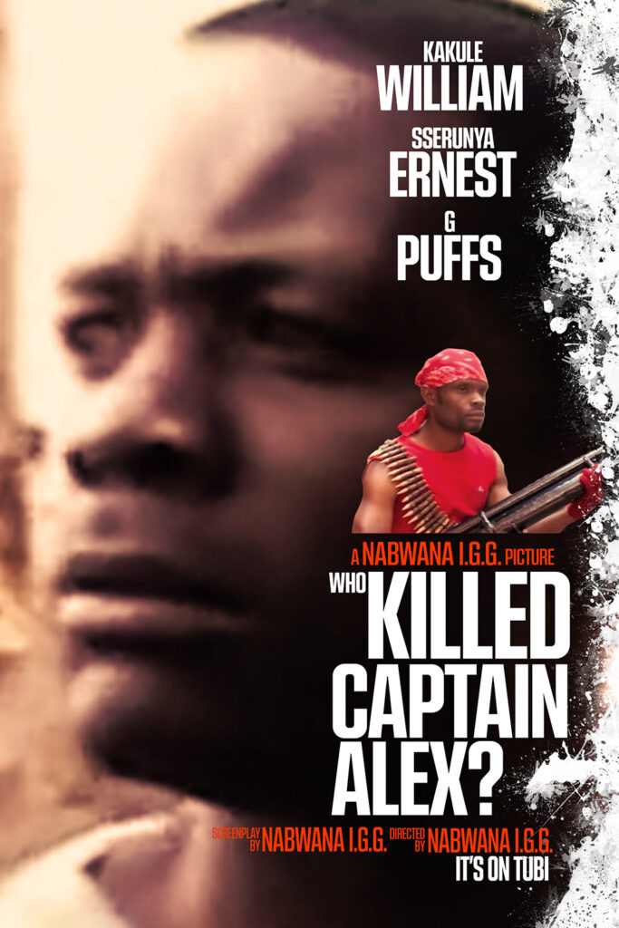 Poster for Who Killed Captain Alex? in the style of the poster for Killers of the Flower Moon.