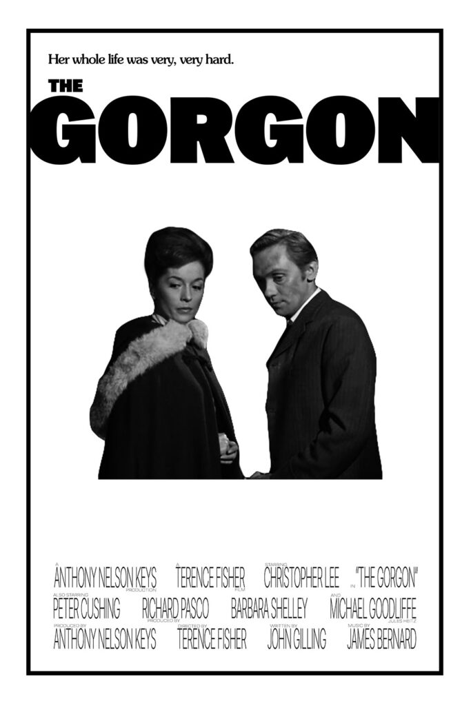 A poster for The Gorgon copying the look of the poster for Rocky. Get it? Rocky? Man, I sure am clever.